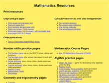 Tablet Screenshot of maths.prideaux.id.au